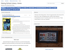 Tablet Screenshot of library.waringschool.org